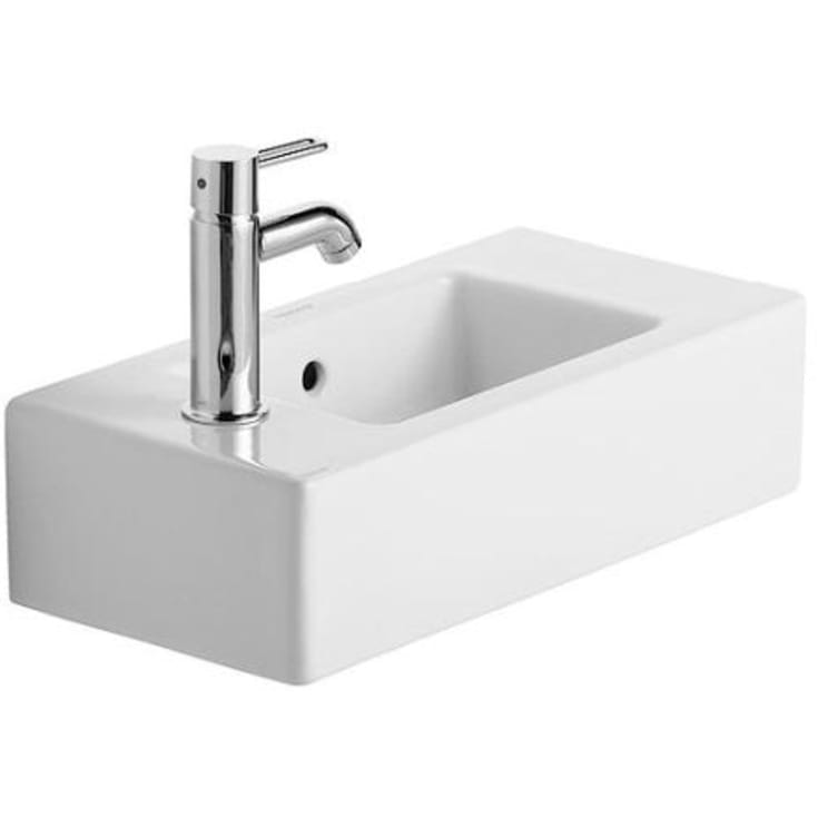 Duravit Vero tvättställ, 50x25 cm, vänster, vit