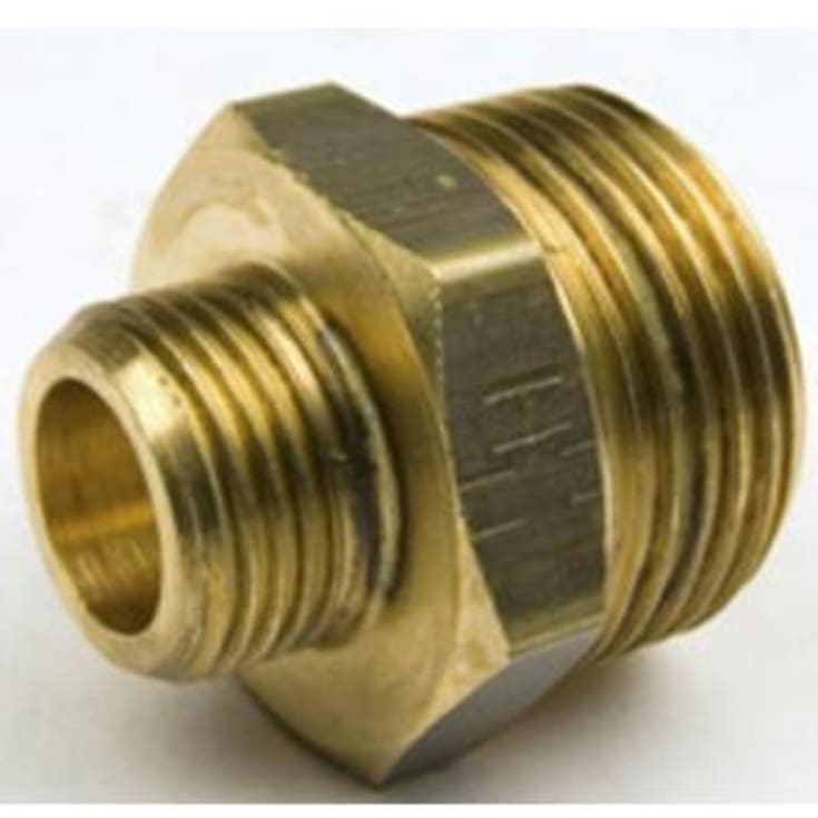 Mässing sexkantsnippel, 1/8" x 3/8"