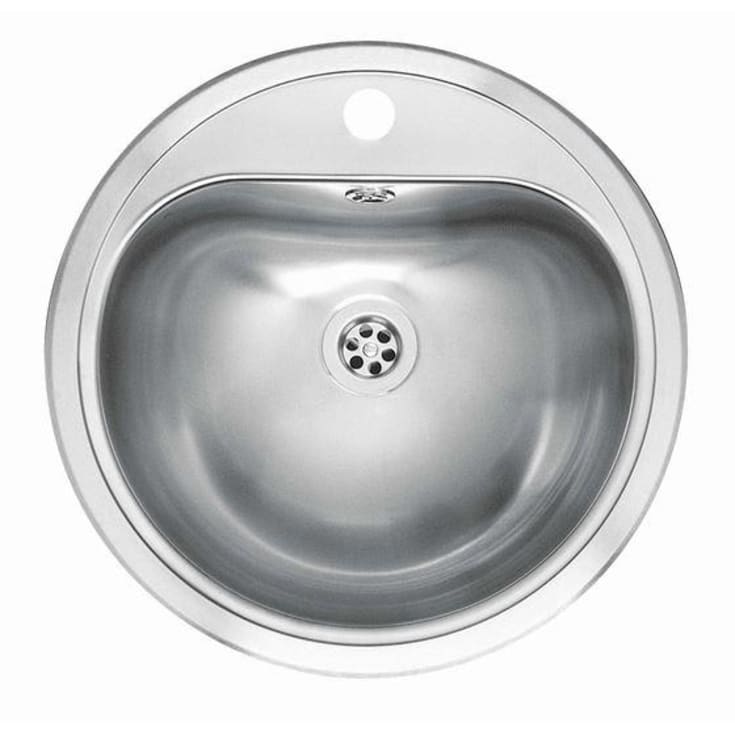 Lavabo Atlantis servant, Ø46 cm, rustfri stål