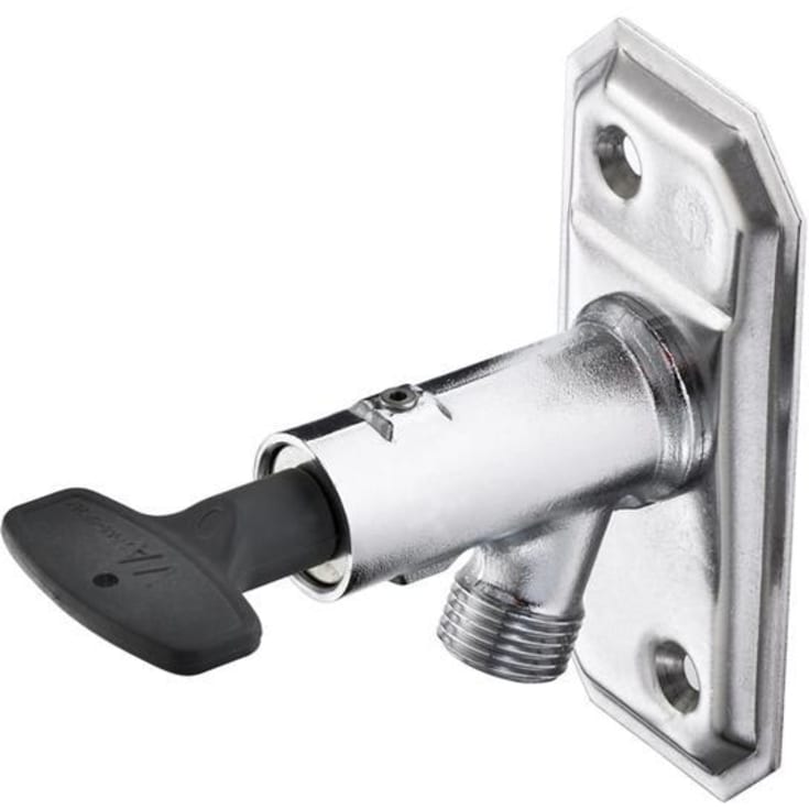 Gustavsberg/Vatette vattenutkastare, max 40 cm vägg, självdränerande, rostfritt stål