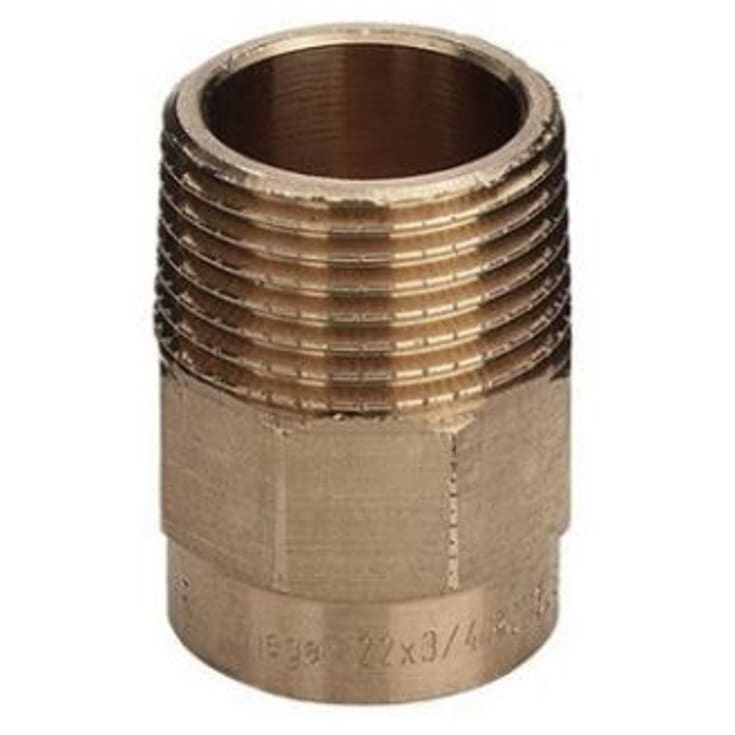 Lodde overgang med nippel 18 mm x 1/2"