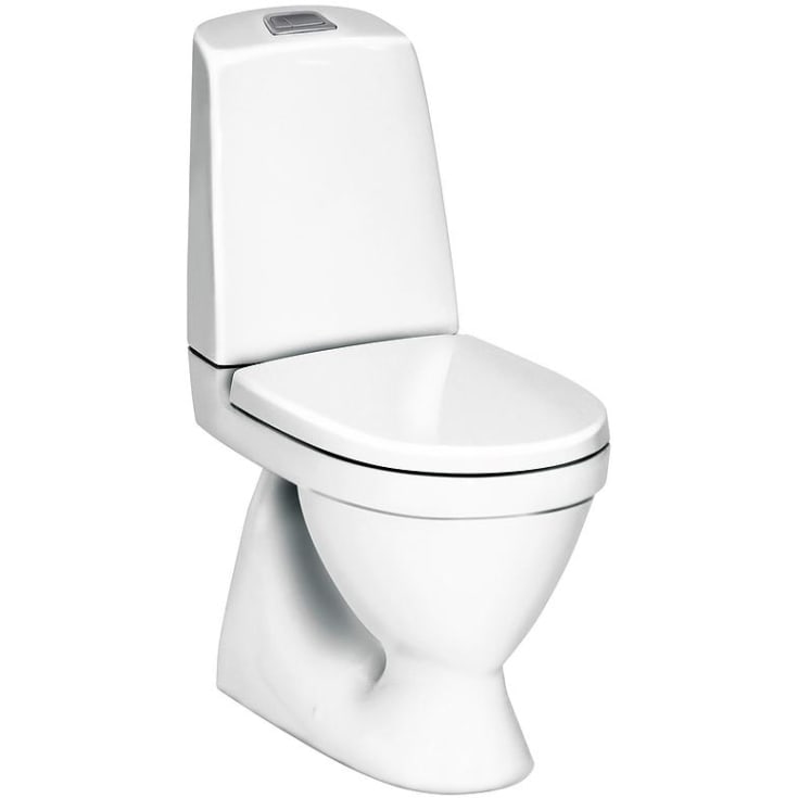 Gustavsberg Nautic 1500 toalett, uten skyllekant, rengjøringsvennlig, hvit