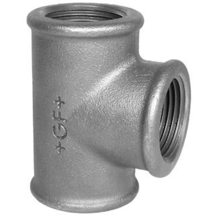 Galvaniseret randfittings t-stykke 1 1/2"