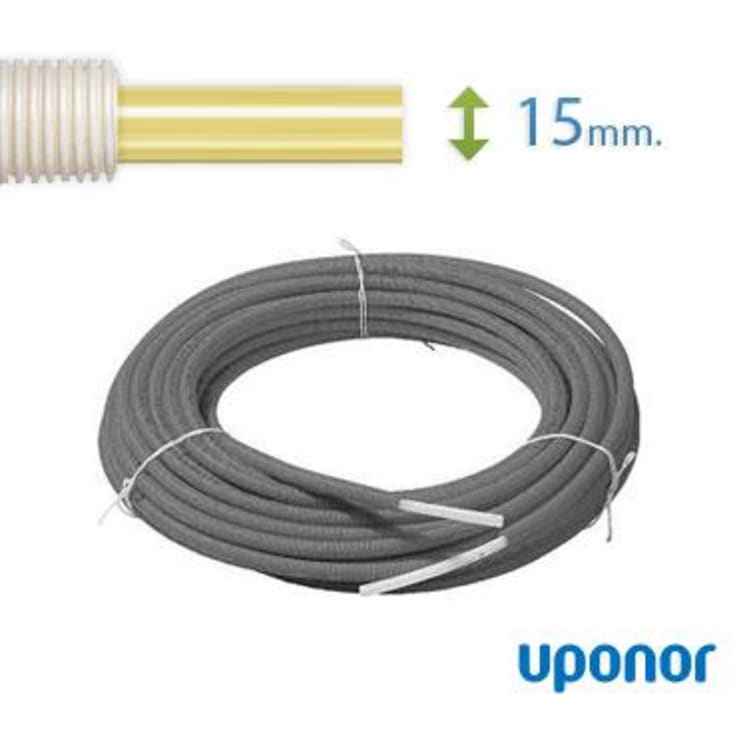 200 meter Uponor universal pex rör-i-rör til vatten och värme, 15 mm