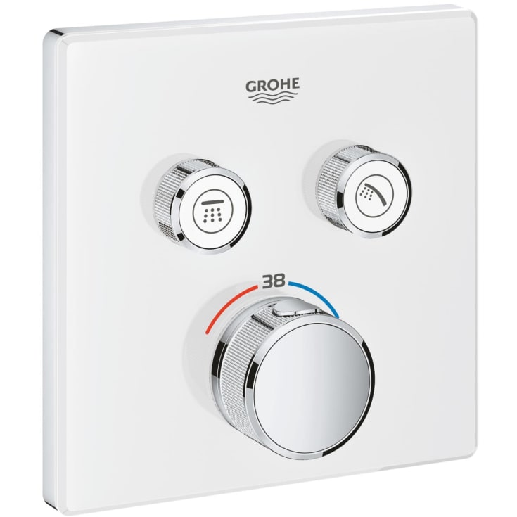 Grohe Grohtherm SmartControl dusjbatteri, hvit