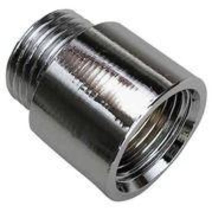 Forkromet nippelmuffe, 3/8" - 25 mm