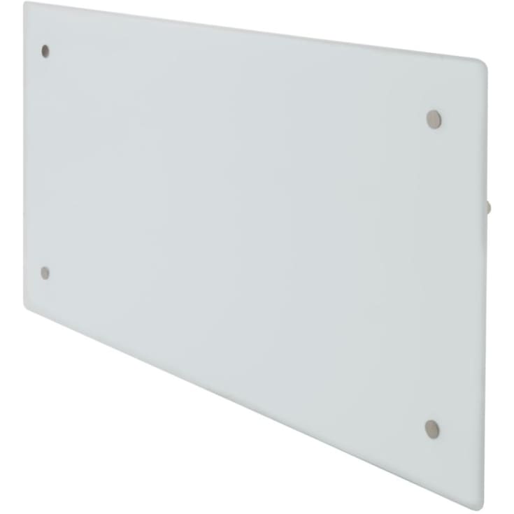 Adax Clea H panelovn med termostat og WiFi 400W/230V, hvit glass, 5 m²