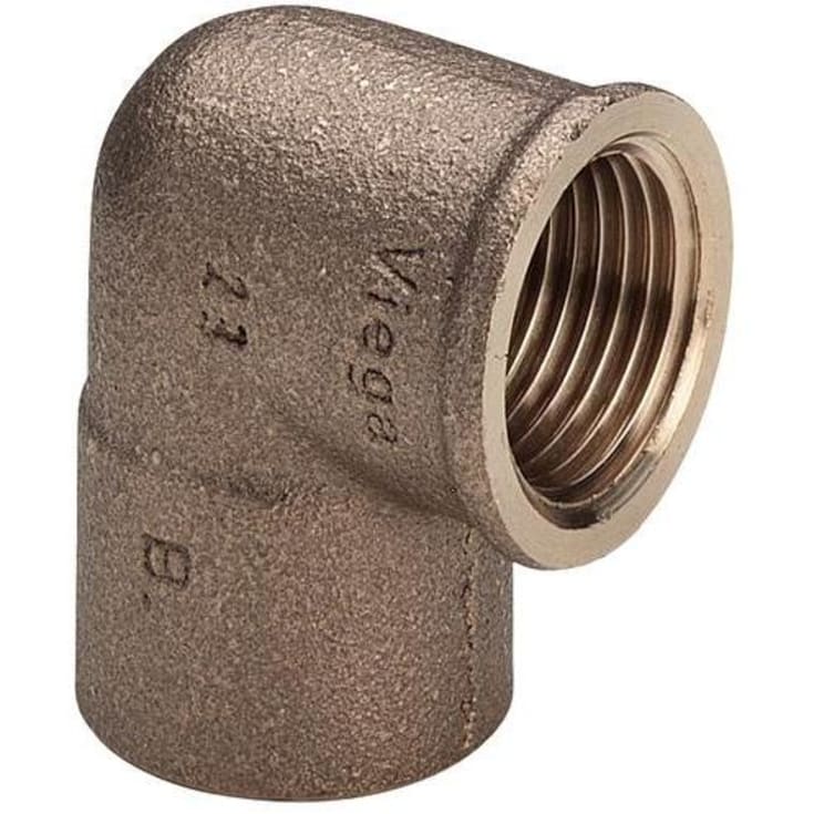10 stk Messing lodde albue muffe/muffe, 28 mm x 1" - 90°