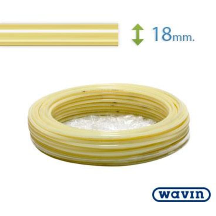 100 meter Wavin universal pex rør til vand og varme, 18 mm