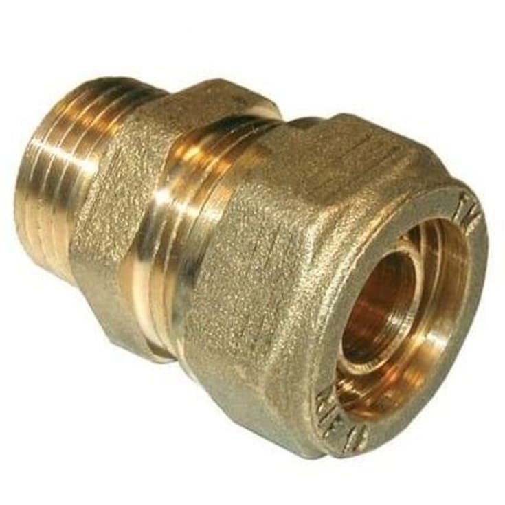 Pex-fittings overgangsnippel 18 mm x 3/4"