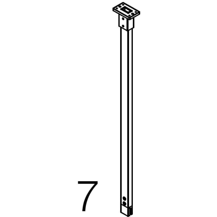 Dansani Match stabiliseringsarm til loft, 100 cm, satin