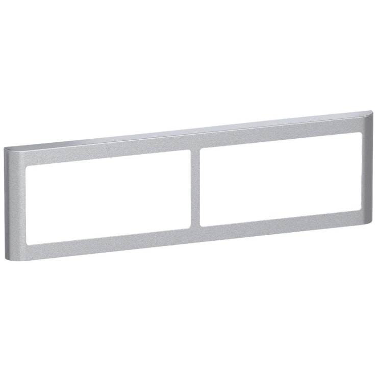 LK Fuga 63 Soft designramme 2x2 modul vandret i stålmetallic