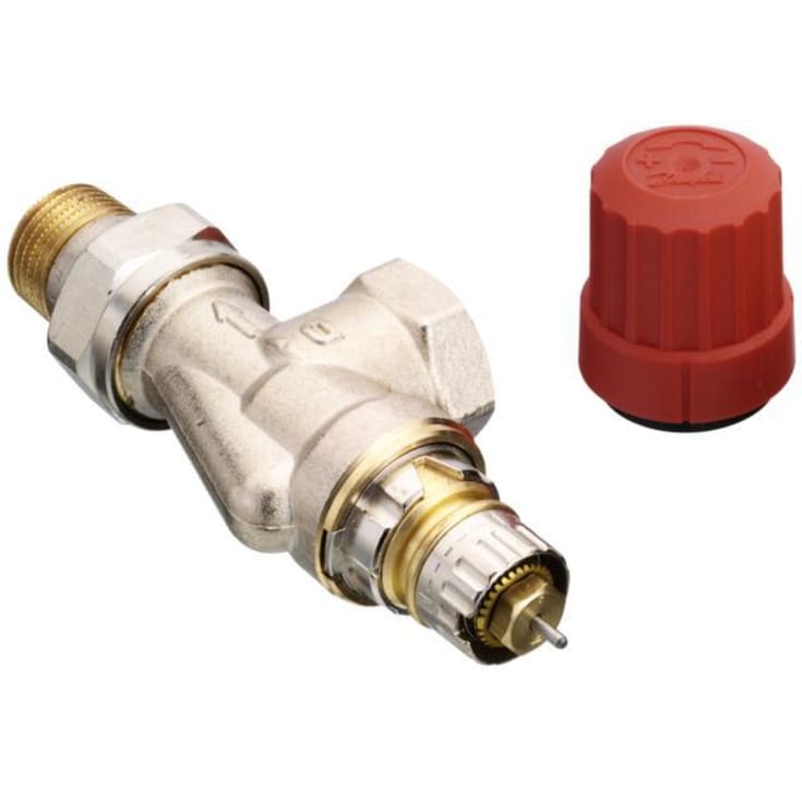 Danfoss  RA-N-ventil, omvänd vinkel, 1/2"