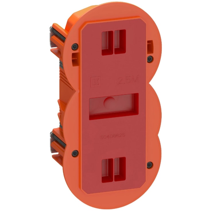 LK Fuga Air Slim forfradåse, 2,5 modul, orange