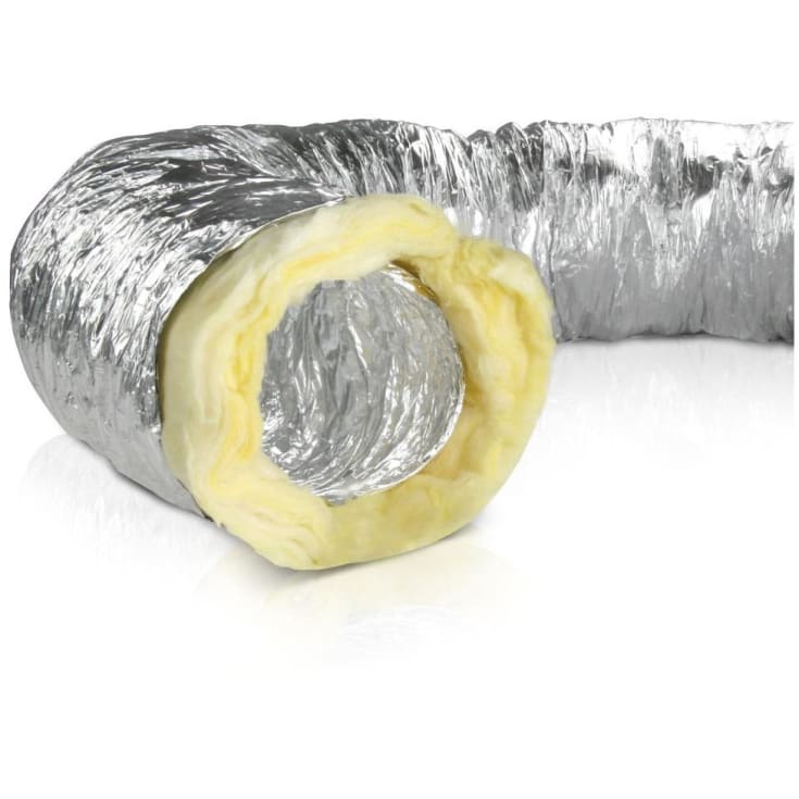 AIR2TRUST ljudisolerad flexslang av aluminiumfolie, Ø100 mm, 10 meter