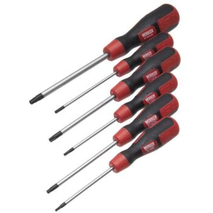 Worker Torx skruvmejselsats 6 delar