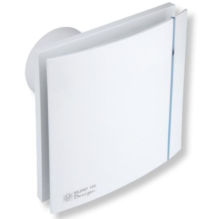 Thermex Silent 100 Design CRZ Ventilator med timer Ø100 mm, Hvid