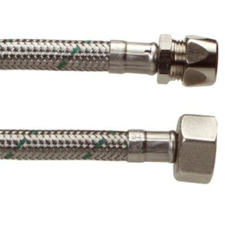 Neoperl anslutningsslang 3/8" - 10 mm. 400 mm, rostfri