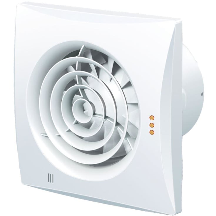 Duka Pro 30T ventilator med timer Ø100mm, hvid