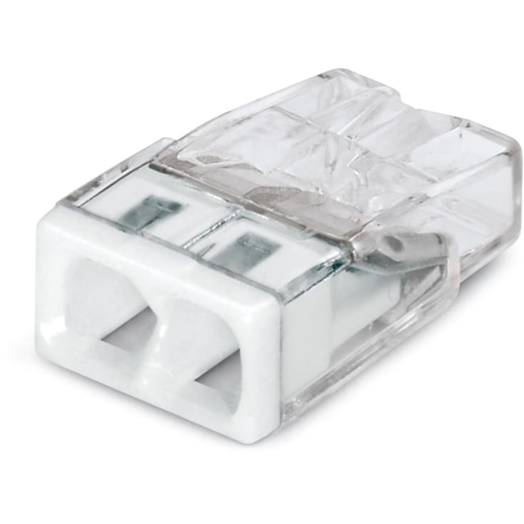100 stk Samlemuffe 2x0,5-2,5 mm² hvid, serie 2273