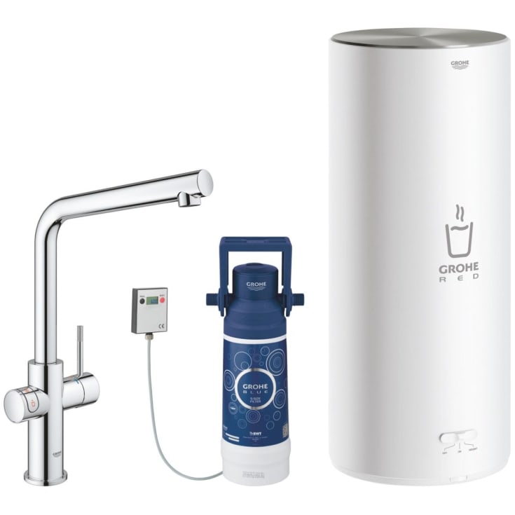 Grohe Red Duo køkkenarmatur, 5,5 liters kedel, krom