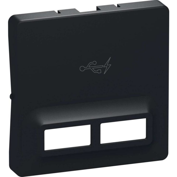 LK Fuga afdækning for 2 x USB lader, 1 modul, koksgrå