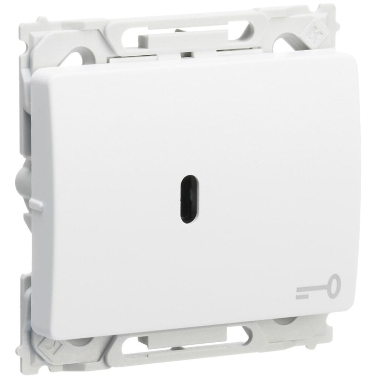 LK Opus 66 Afbryder med korrespondance for nøgle, 1 modul, Hvid