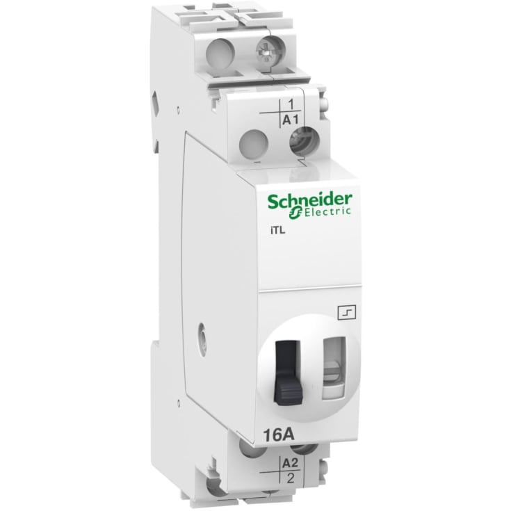 Schneider 16A Kiprelæ 24V/12V i hvid