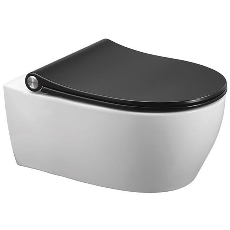 Pressalit Sway D2 toalettsits, soft close, snabbfäste, svart