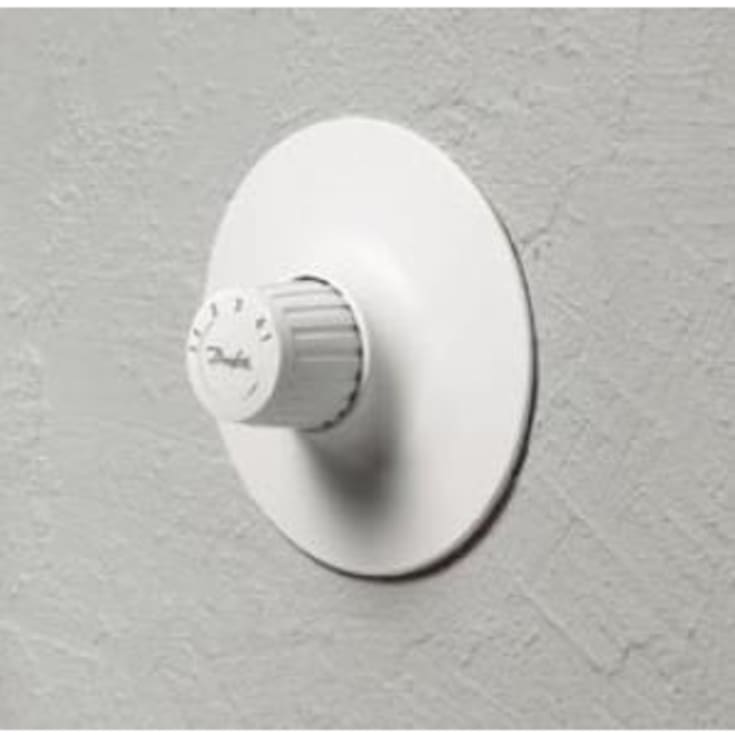 Danfoss FHV-R innbygningsventil for vegg. Hvit