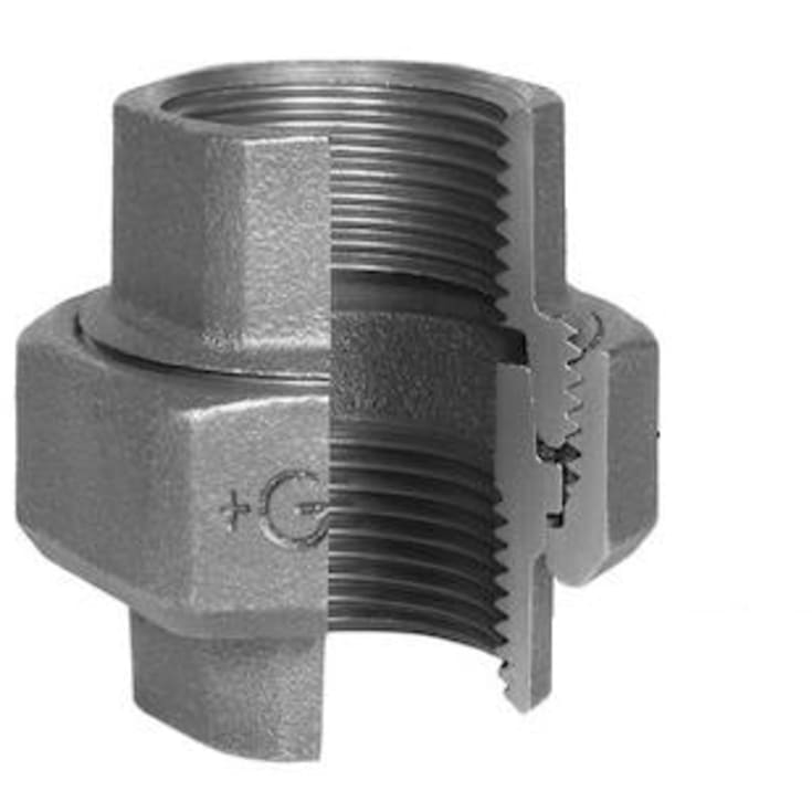 Galvanisert union, muffe/muffe 1 1/2"