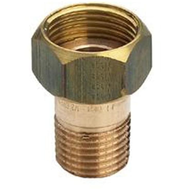 Rødgods forskruning med omløber 3/4"x1/2" muffe/nippel