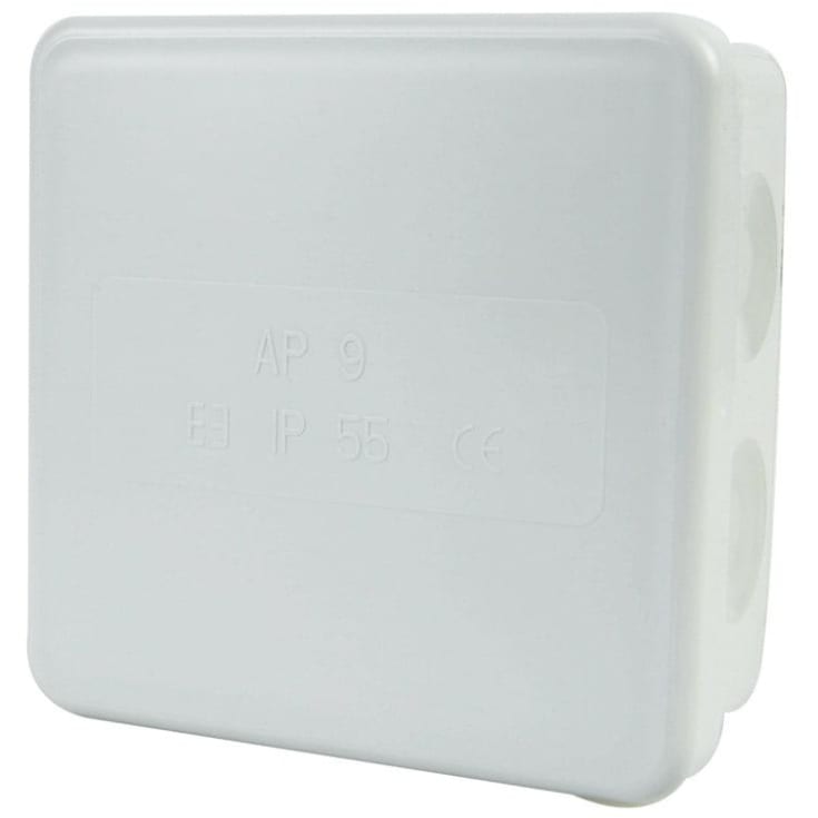 ABB AP9 forgreningsdåse, 86x86x39 mm, hvid