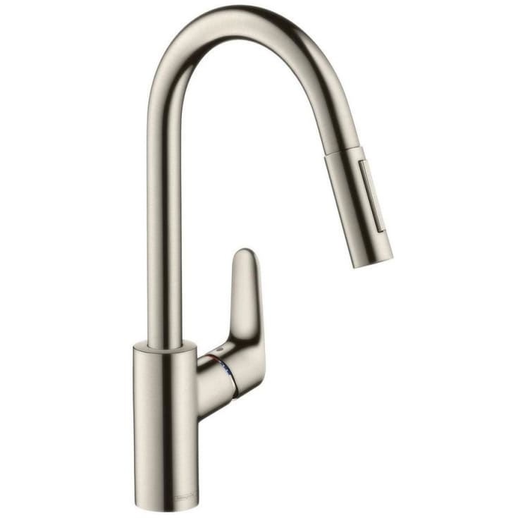 Hansgrohe Focus 240 kjøkkenarmatur, uttrekkbar tut, rustfritt stål