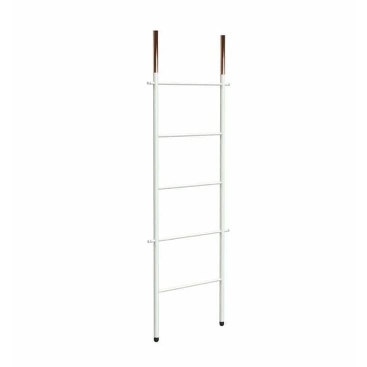Frost Bukto Ladder håndklestativ, 58x151,5 cm, hvit/kobber