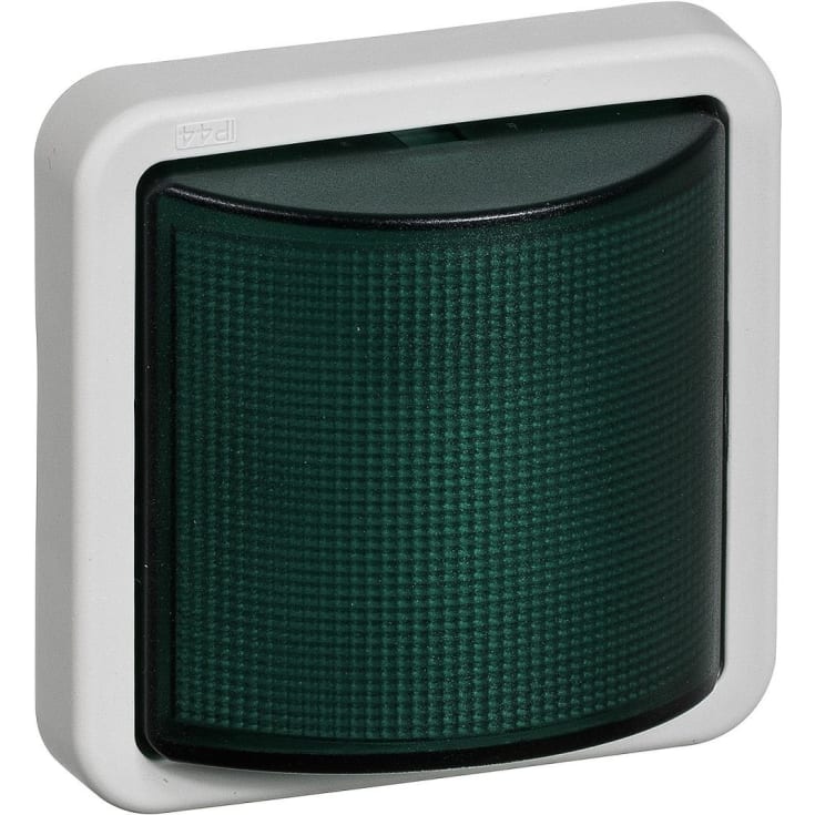LK Opus 74 signallampe LED 230 V, konstant/blink i grøn