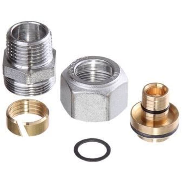 Roth Pex-fittings overgang med nippel 16 mm x 1/2"