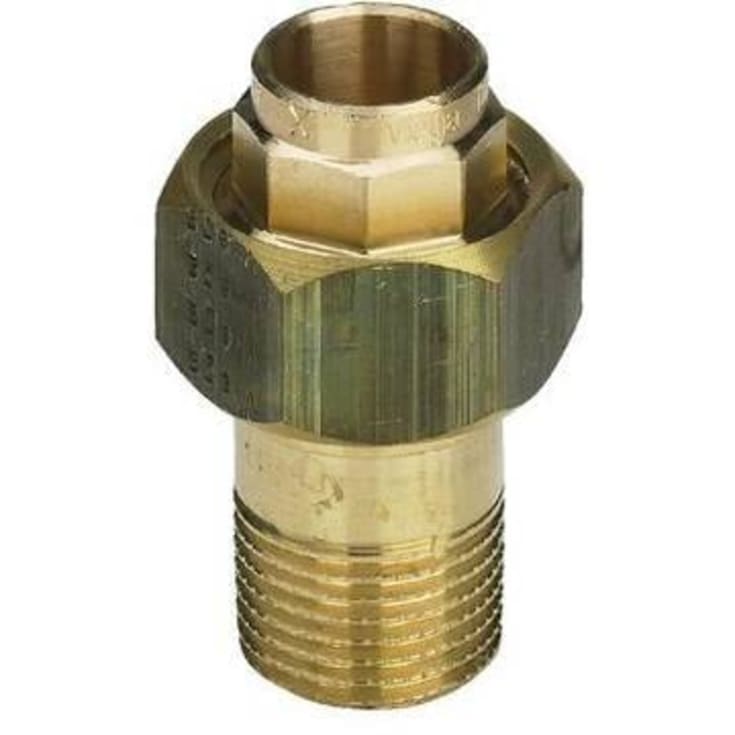 Lodde union med nippel 22 mm x 3/4"