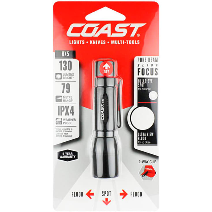 COAST HX5 håndlygte, 130lumen