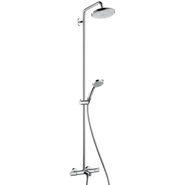 Hansgrohe Croma Air 220 badekararmatur med dusjsett, krom