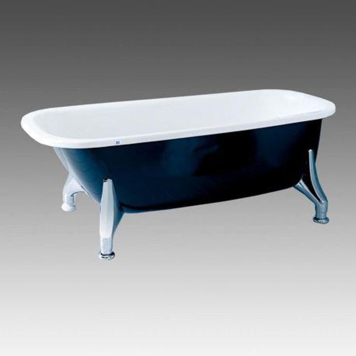 Ifö BKFF 1600 badkar, 158,5x68,2 cm, svart