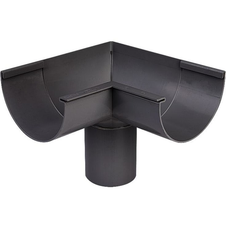 11&quot; x 90 mm x 90° Gjæring inne i grafitt Plastmo