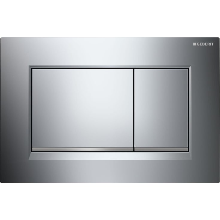 Geberit Sigma 20 Square spolplatta, krom/matt krom