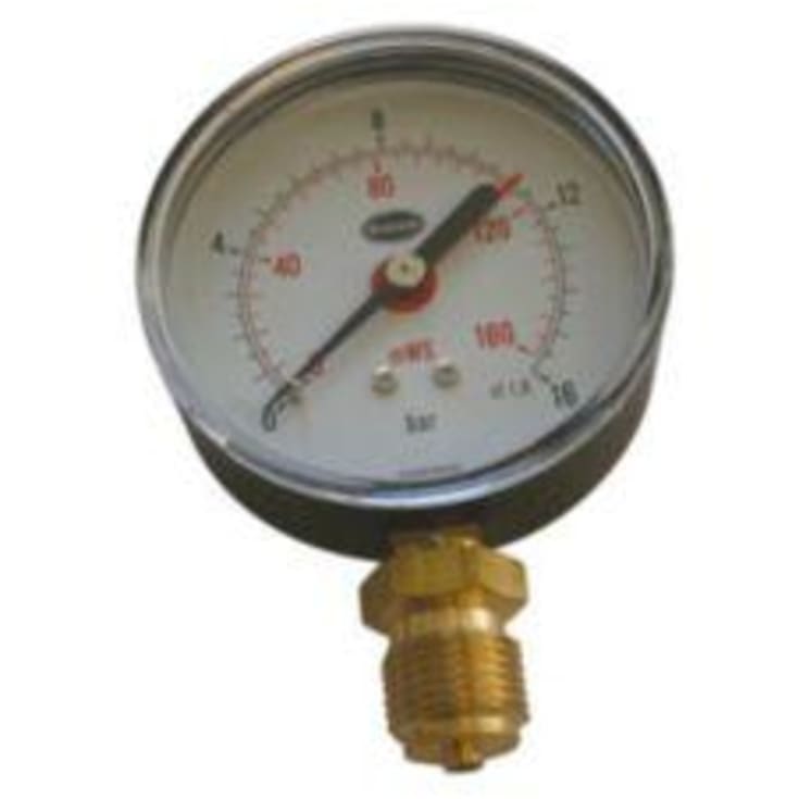 Manometer 80 MM 16 Bar 1/2 M/bar/meter Skala