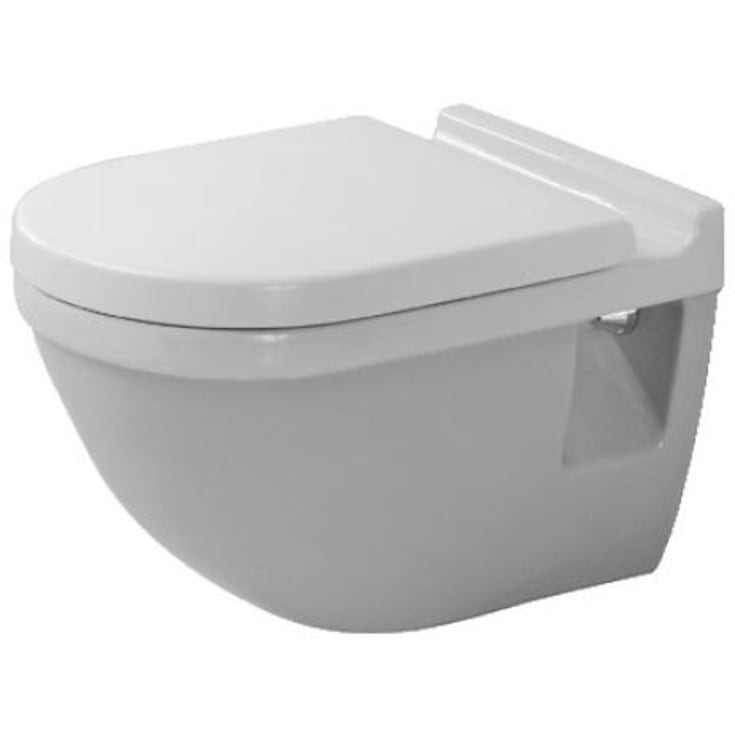 Duravit Starck 3 vägghängd toalett, dold montering, vit
