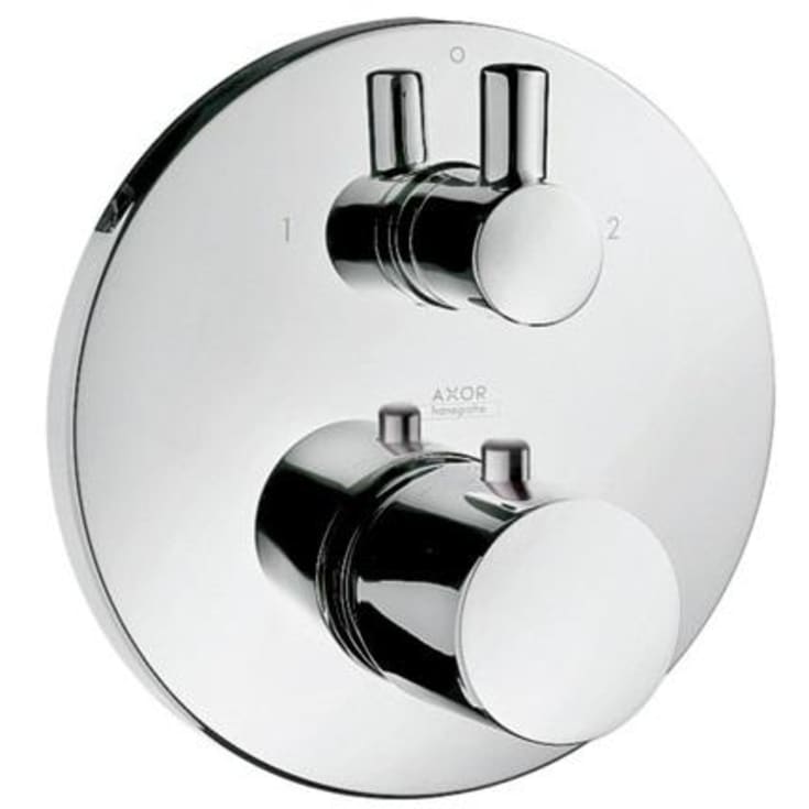 Axor Uno Termostat, med 2 utløp, for innbygging, krom