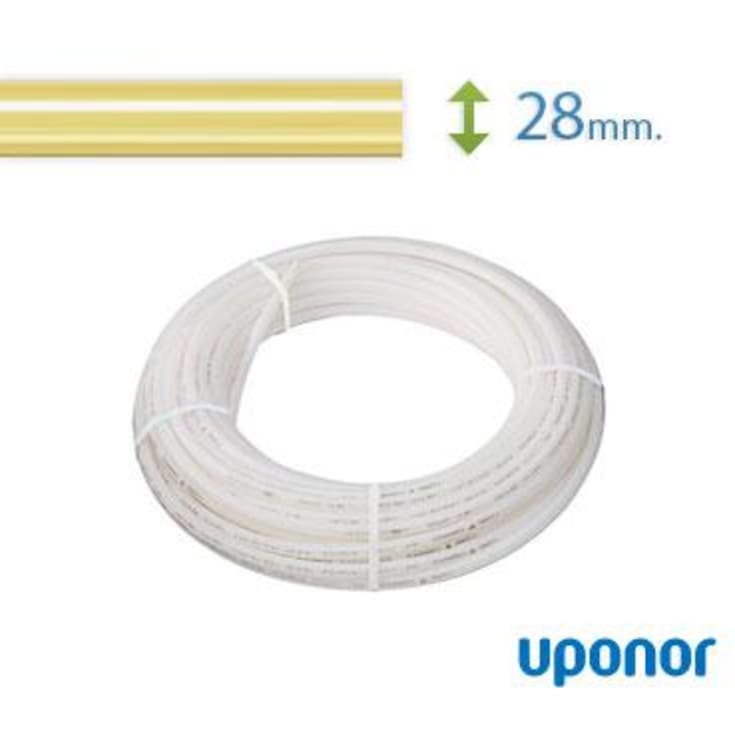 50 meter Uponor universal pex rør til vand og varme, 28 mm