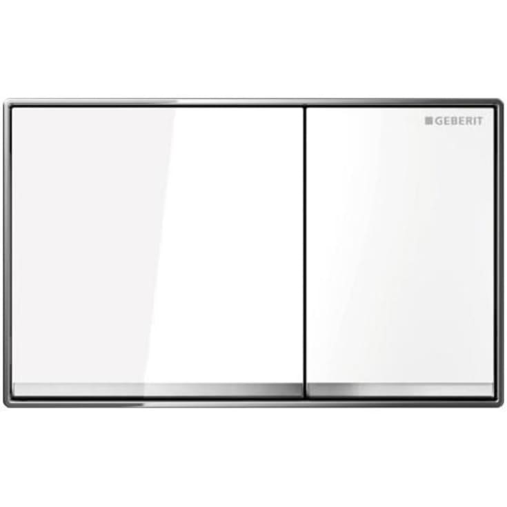 Geberit Omega 60 spolplatta, vitt glas