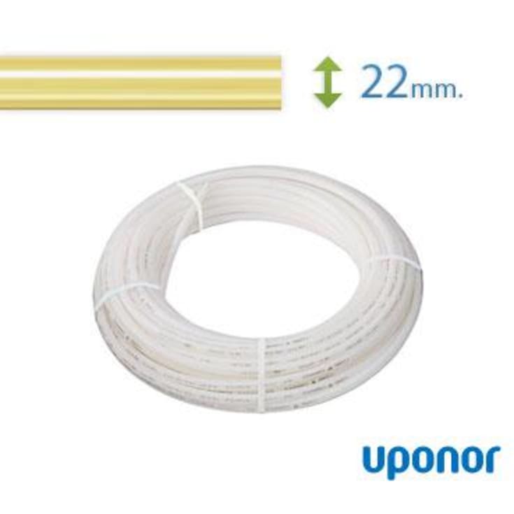 100 meter Uponor universal pex rør til vand og varme, 22 mm