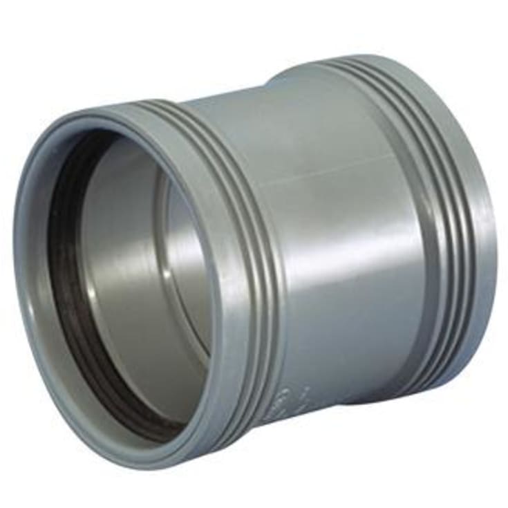 Wavin Wafix muffe, Ø110 mm, plast, grå
